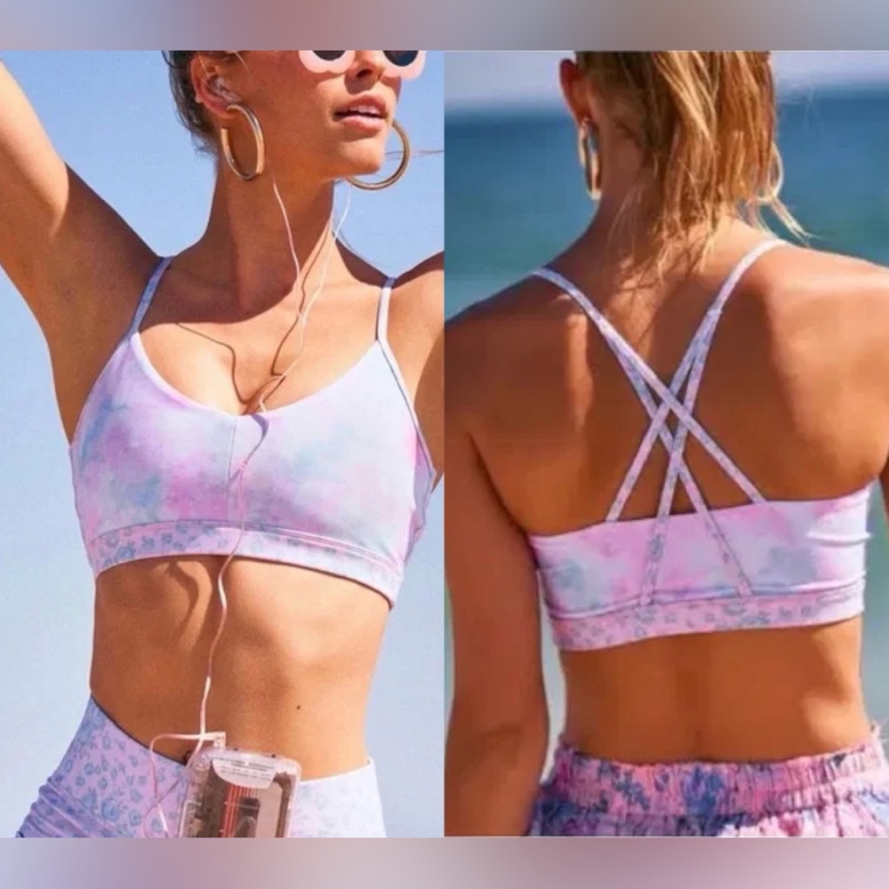 LoveShackFancy x Bandier Floral Sports Bra